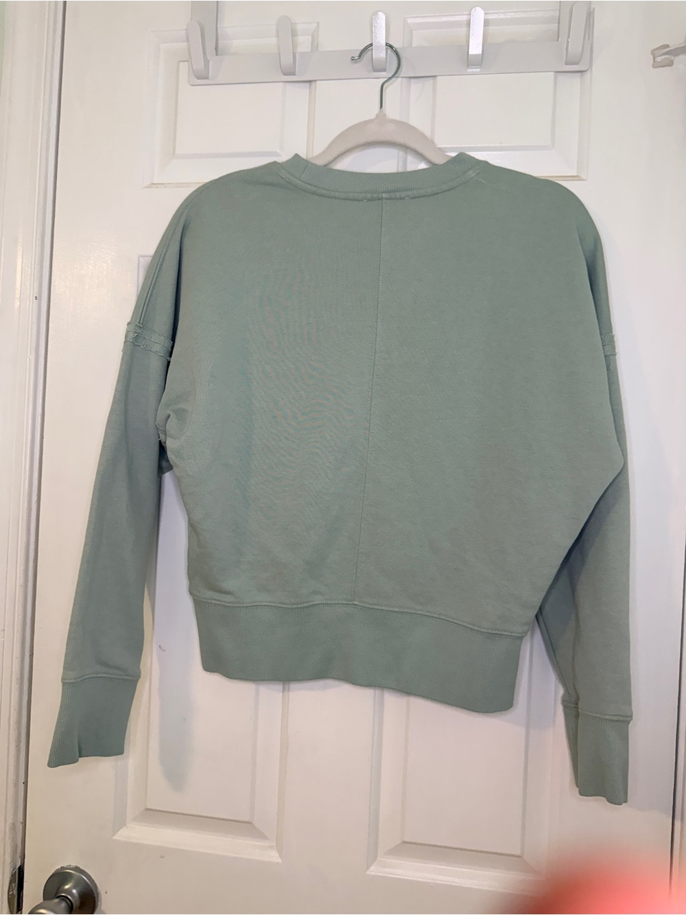 REISS Sage Green Crewneck Sweatshirt Women’s Small Minimalist - Picture 6 of 7
